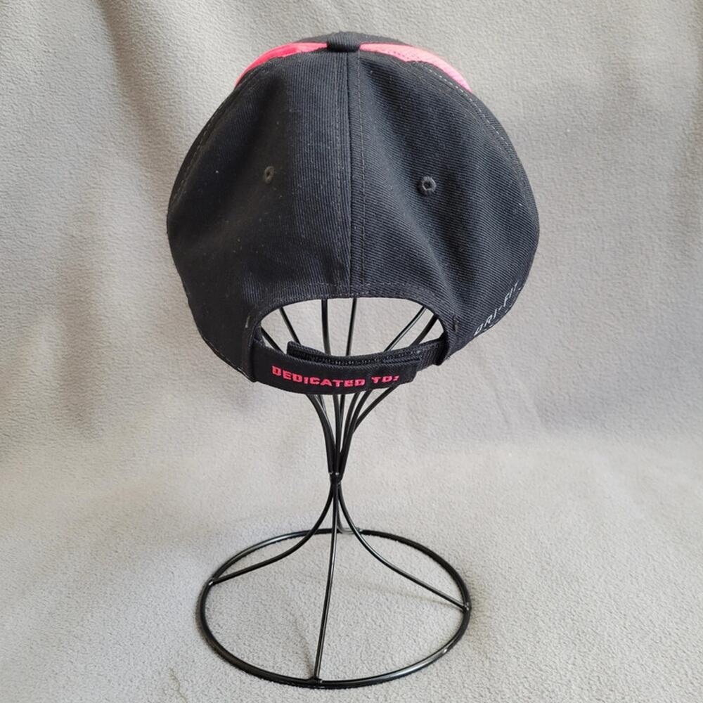 Nike Legacy91 Hat Cap Dri Fit Black Pink Swoosh Adjustable Strap - Picture 3 of 10